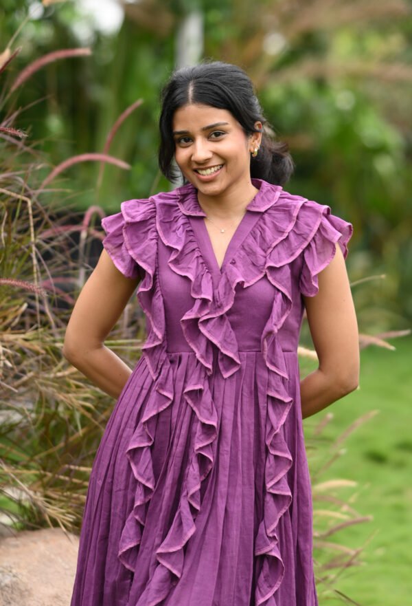 Mulberry Ruffle Dress